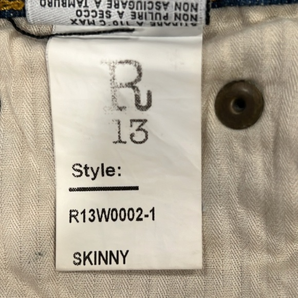 R13 Skinny Jeans Size 27 - Picture 13 of 16